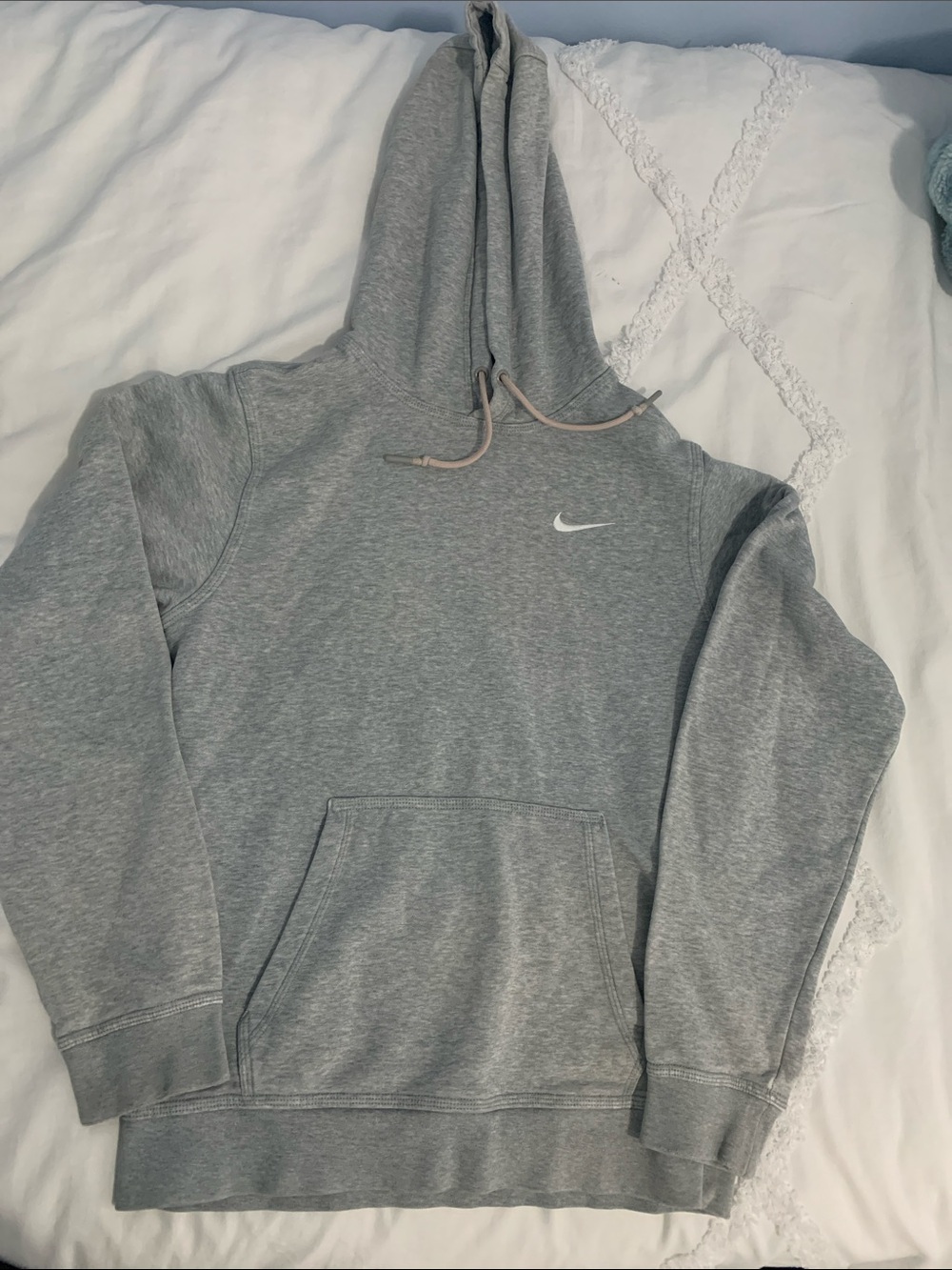 Nike Grey Hoodie with White Swoosh